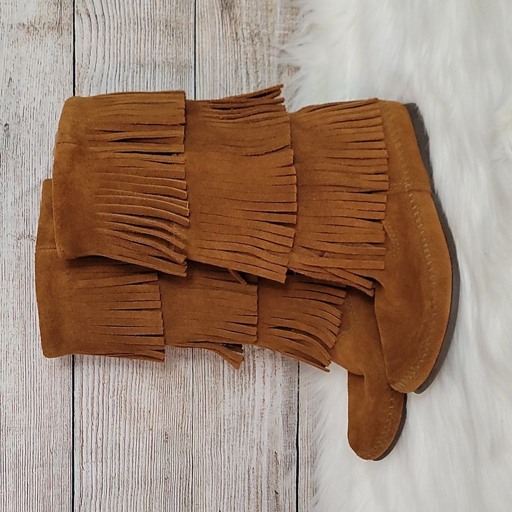 Minnetonka Fringe Boots